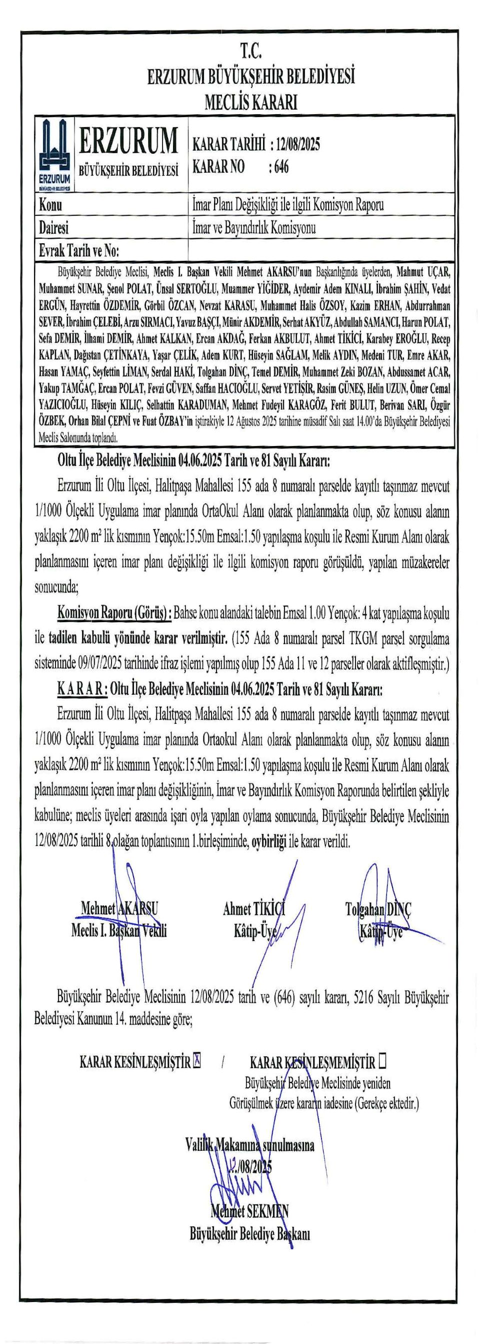 155-8 Erzurum BB Meclis Kararı-2